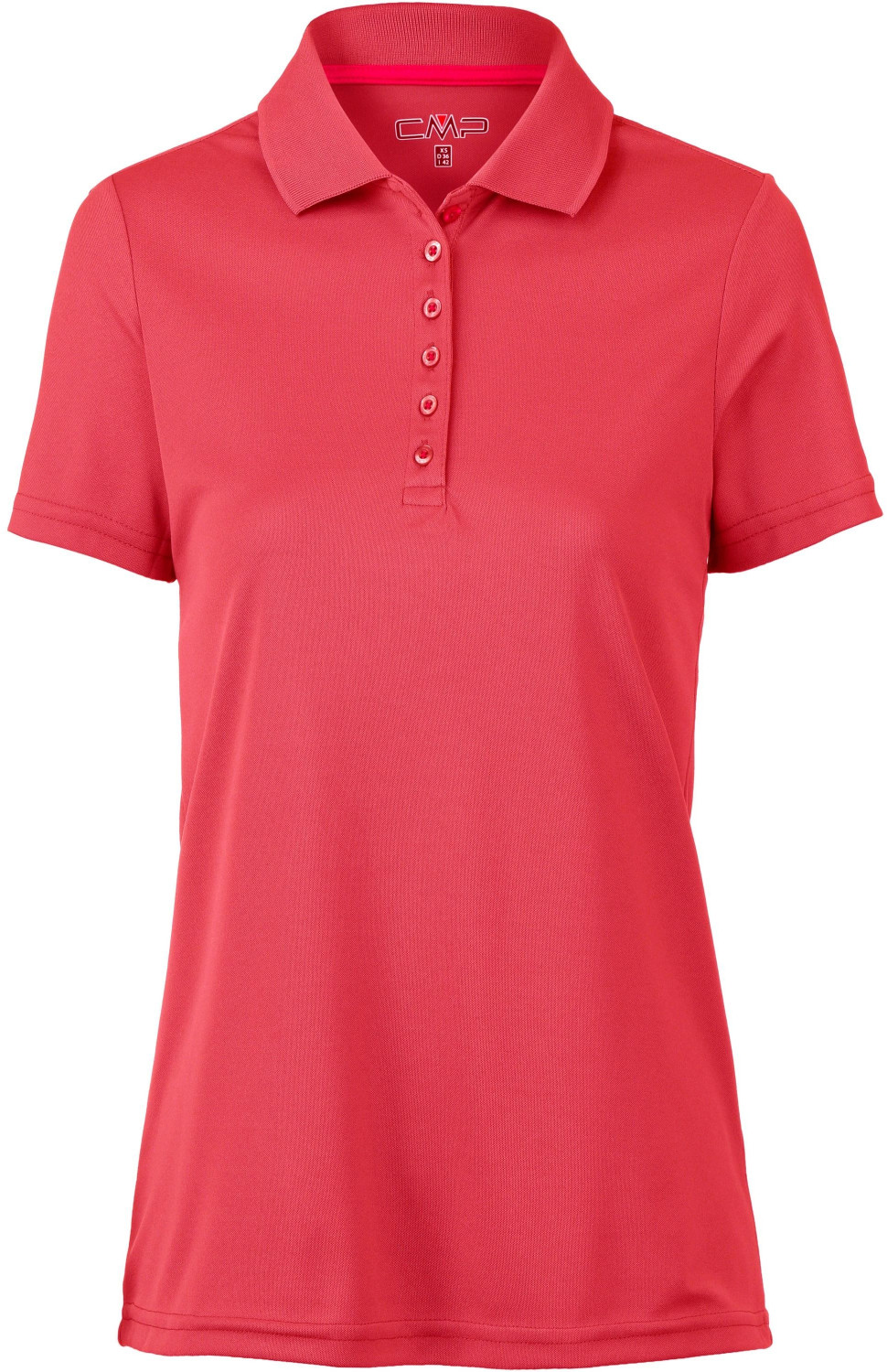 CMP One Colour Piquet Polo Shirt (3T59676) coral