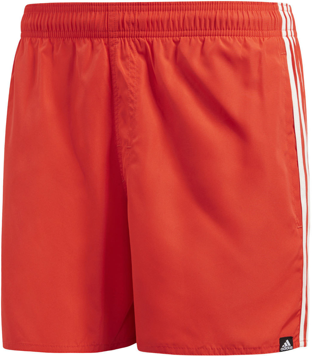 Adidas 3-Stripes Swim Shorts Hi-Res Red/Off White (DJ2135)