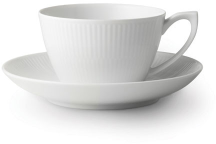 Royal Copenhagen White Ripped Tea Cup 28cl