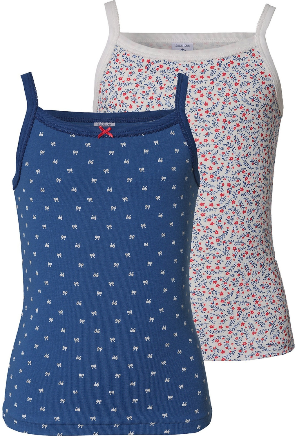 Petit Bateau Girls' Strap Vest Set (4799200) blue/multi