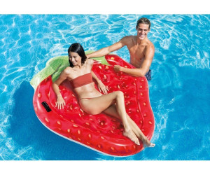 Aufblasbare XXL Erdbeere Schwimmring Luftmatratze Badeinsel Sitzring Party Pool 