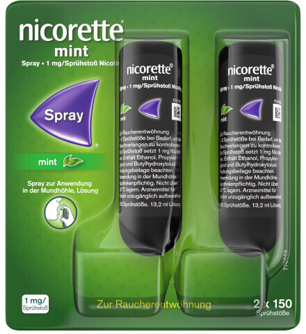 nicorette Mint Spray 1mg/Sprühstoss (2 Stk.) ab 38,01 € (Februar 2024  Preise)