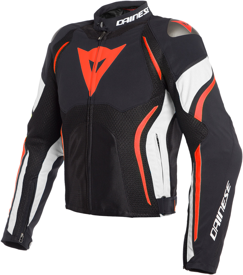 Dainese Blouson Estrema Air Tex noir/blanc/rouge