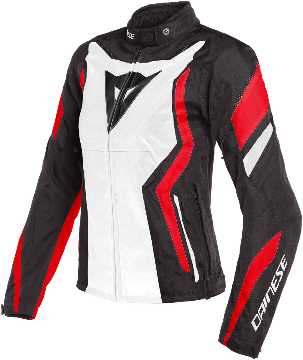 Dainese Blouson Edge Lady Tex noir/blanc/rouge