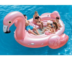 4 Personen Pool Party Intex 57267 XXL Flamingo BadeInsel Luftmatratze für ca 