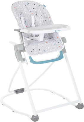 Badabulle Chaise haute compacte gris
