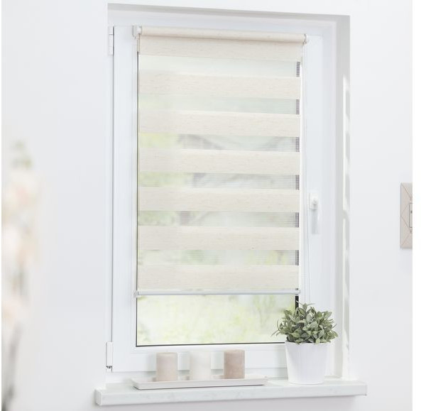 Lichtblick Clamp Fix Double Roller Blind 85x150cm