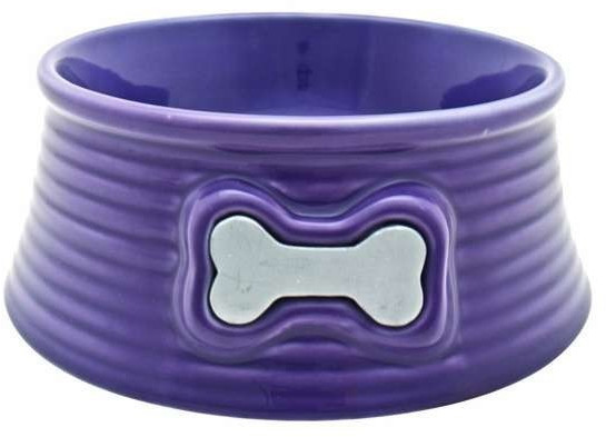 Dogit Ceramic Bowl 350ml Purple