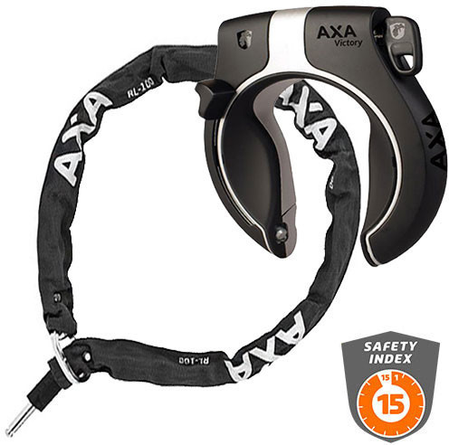 Axa-Basta Victory + RLC Lock Chain Set (100 cm lang, 5.5 mm, black)