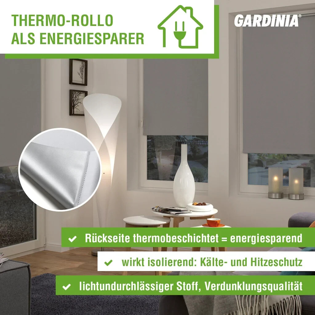 weiß Thermo Gardinia Seitenzug-Rollo 122x180cm bei ab | Preisvergleich 40,38 €