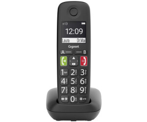 Gigaset E290 - Teléfono inalámbrico para personas mayores - con botones  grandes - pantalla grande, botones de marcación directa, función de  amplificador para una escucha extra fuerte, negro : : Electrónica