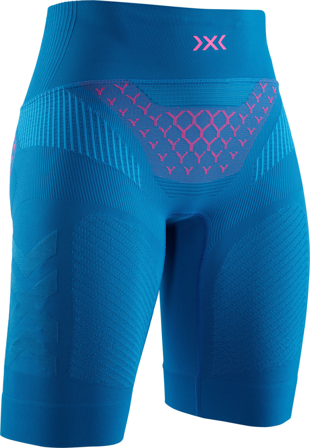 X-Bionic Twyce 4.0 Run Shorts Wmn Teal Blue/Neon Flamingo
