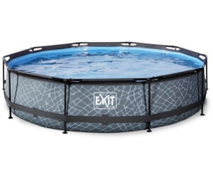 Exit Rundpool Mit Steinoptik O 366 X 76 Cm Ab 159 00 Preisvergleich Bei Idealo De