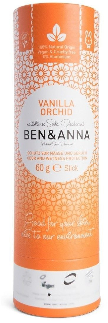 Ben & Anna Deodorant Vanilla Orchid Papertube (60 g)