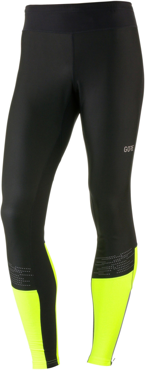 Gore R5 Gore Windstopper Tights black/neon yellow