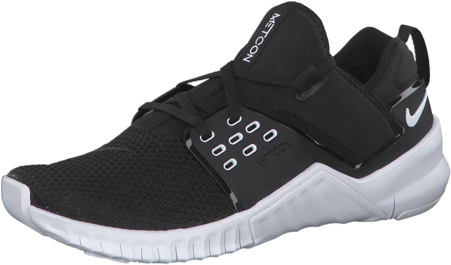 nike free metcon black white