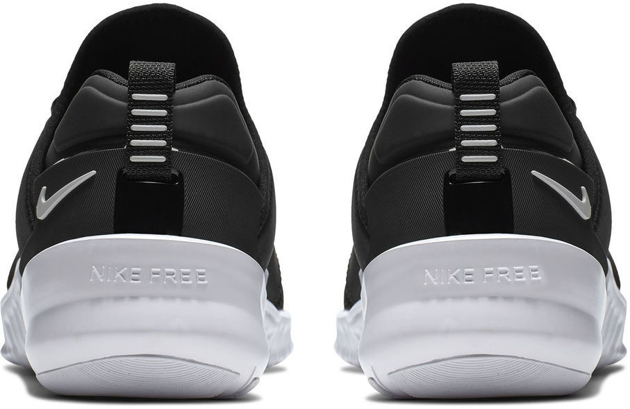 nike free metcon black white