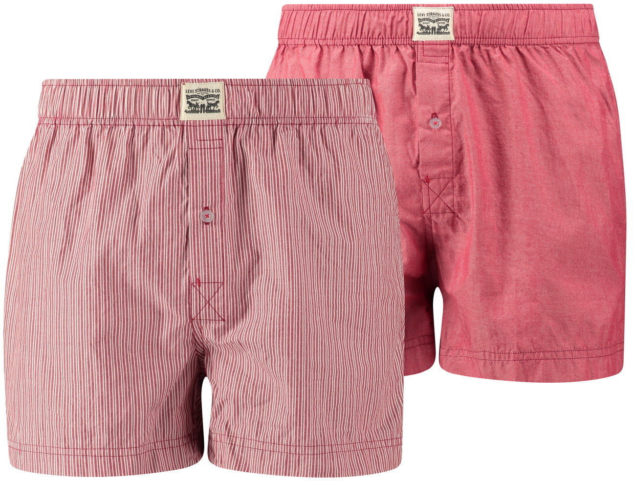 Levi's 300LS Striped Chambray Woven Boxer 2-Pack (971010001)
