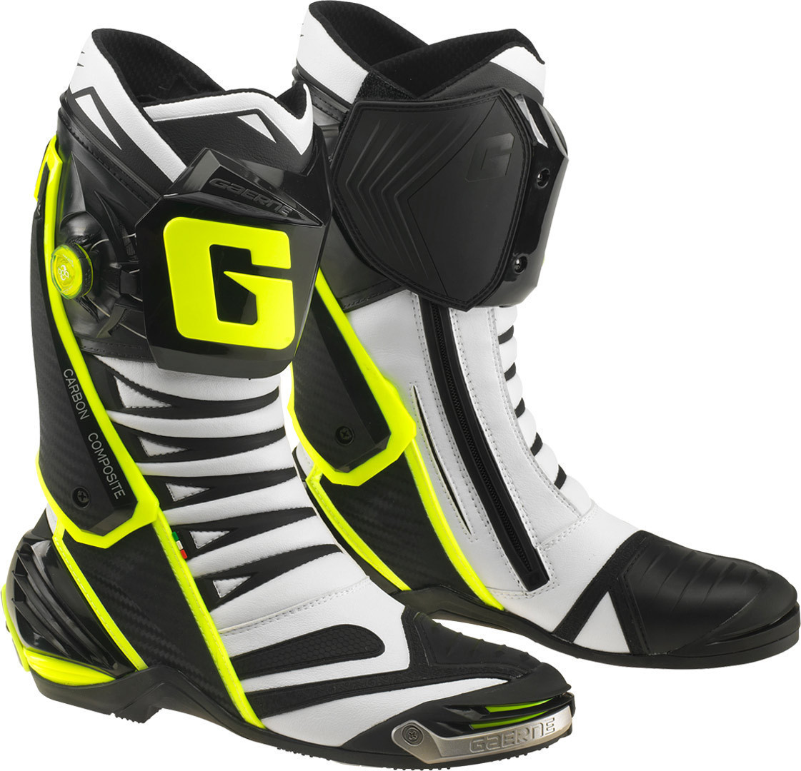 Gaerne Bottes GP1 Evo blanc/noir/jaune