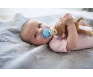 Schnullertier Kuscheltier mit Schnuller ultra soft Philips Avent Snuggle Giraffe SCF348/11 perfektes Geschenk für Neugeborene und Babys 