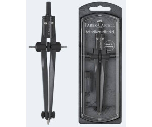 Faber-Castell 32724-3A Schnellverstellzirkel mit Universaladapter Verlängerung 