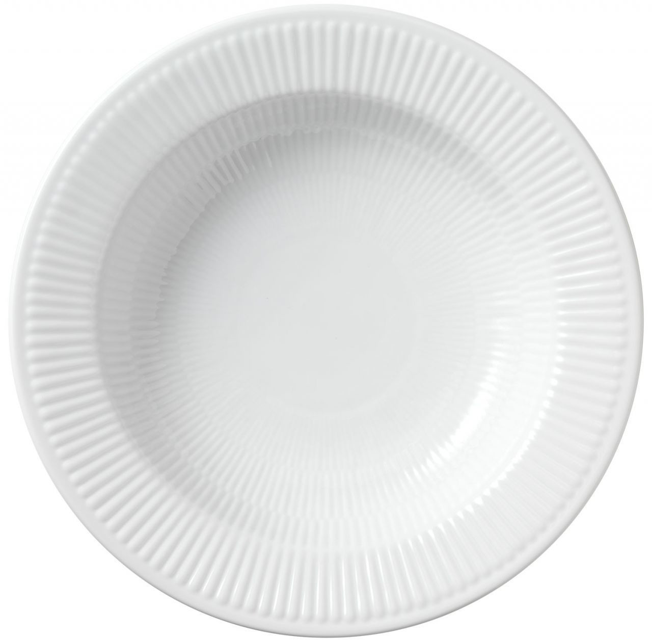 Royal Copenhagen White Ripped Deep Plate 1 (30 cm)