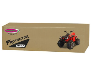JAMARA 460249 Ride-on Quad Protector Rot – 12V, 2 Motoren, Turboschalter, Ultra-Gripp Reifen – Elektro-Quad Für Kinder Mit Sounds, Radio Und LED-Licht