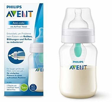 Philips AVENT Biberon anti-colic avec valve AirFree 260 ml au meilleur prix  sur