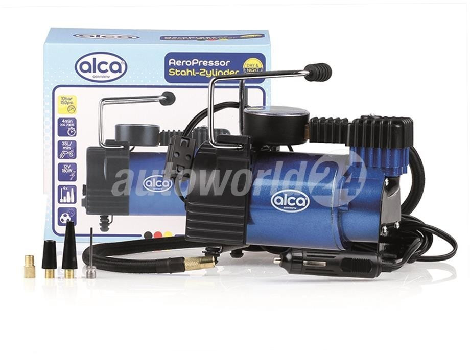 alca® Auto Kompressor mini elektrische Luftpumpe, 12V Luftkompressor, 21  bar, Zigarettenanzünder