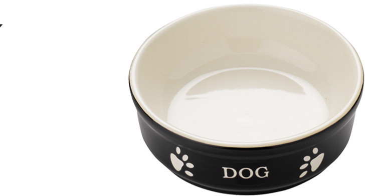 Nobby Gamelle pour chien en céramique Dog 15,5 cm noir