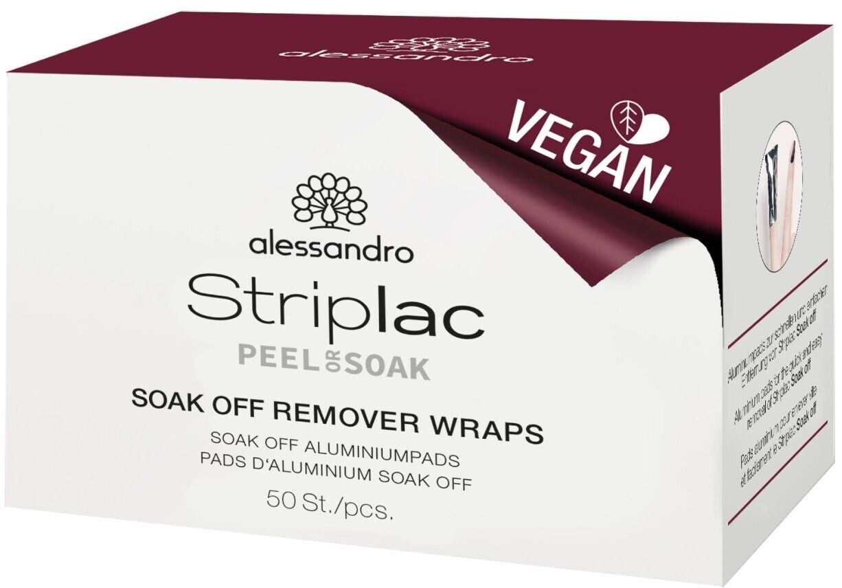 Alessandro Pads d'aluminium Soak Off (50 pads)