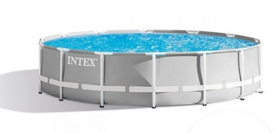 Intex Liner tubulaire Prism rond gris (3.66 x 1.22 m)