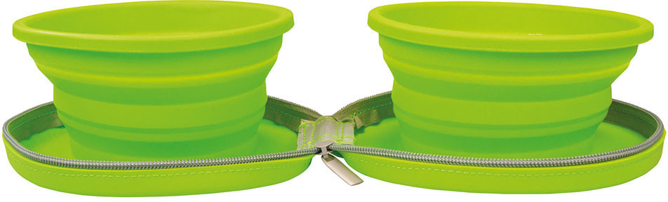 Schecker Silicon Travel Bowl 750ml Green