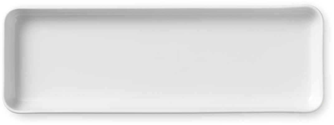 Royal Copenhagen White Ripped Rectangular Plate (36 cm)