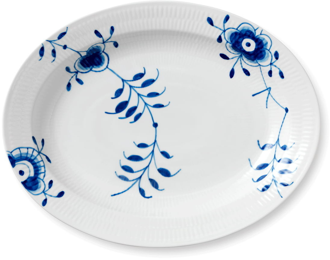 Royal Copenhagen Musselmalet Mega oval plate blue (36,5 cm)
