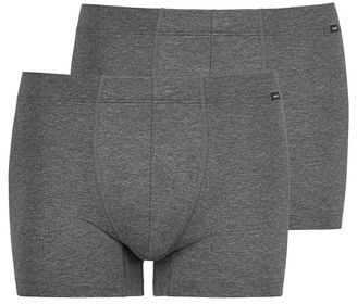 Hanro Cotton Essentials Pants 2-Pack Coal Melange (73079-043)
