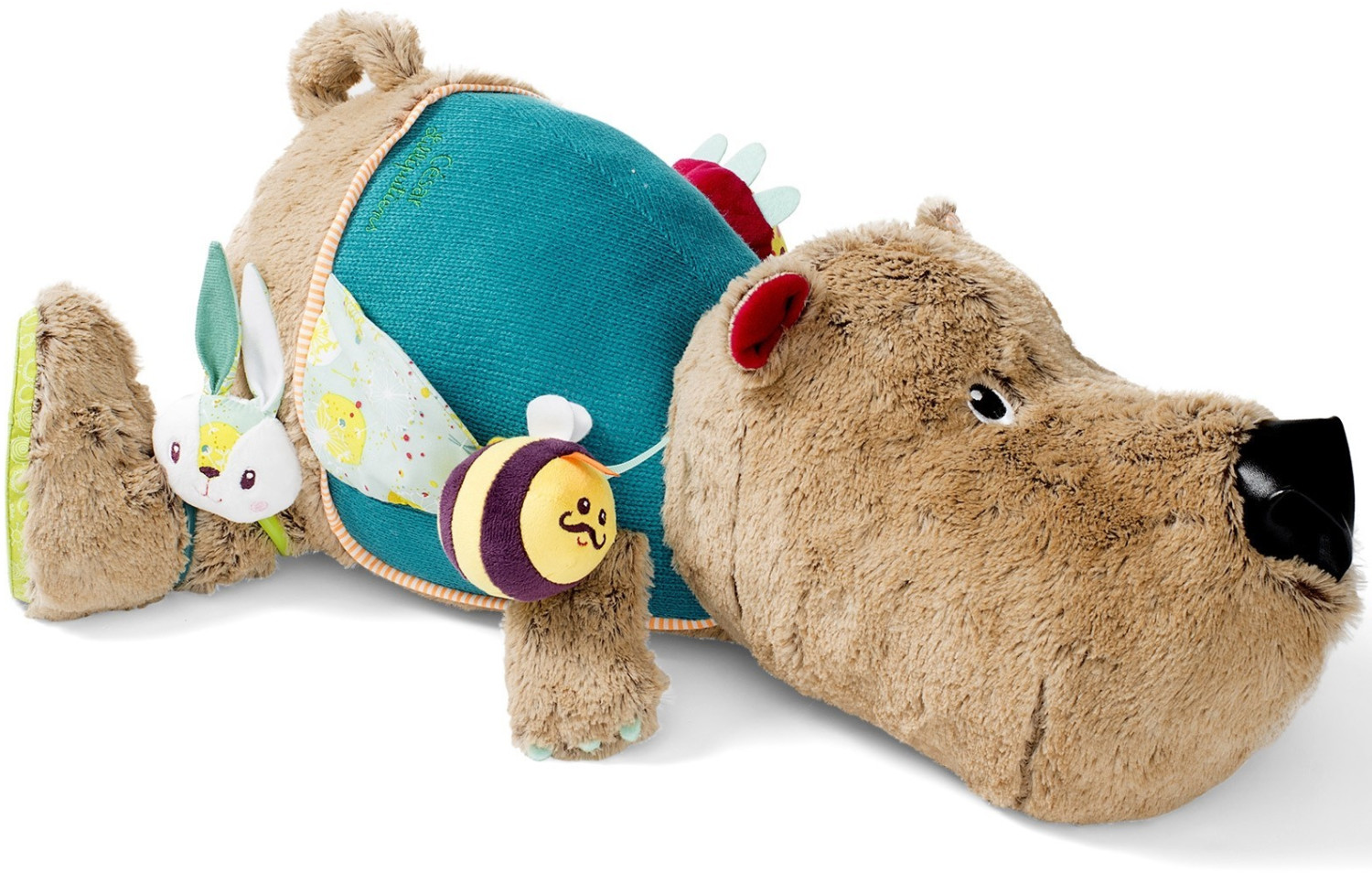Lilliputiens César ours grande peluche d'activites