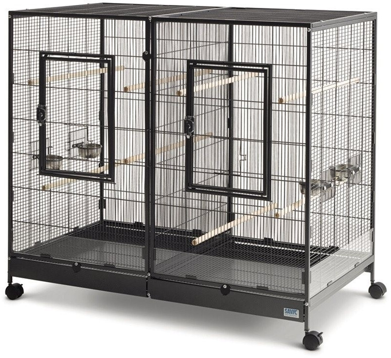 Savic Bird and Rodent Aviary Tasmania 120x65x107cm Black