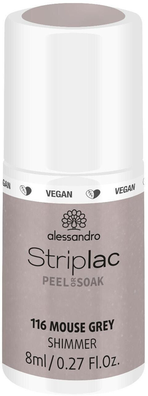 Alessandro Striplac Peel or Soak - 116 Mouse Grey (8ml)