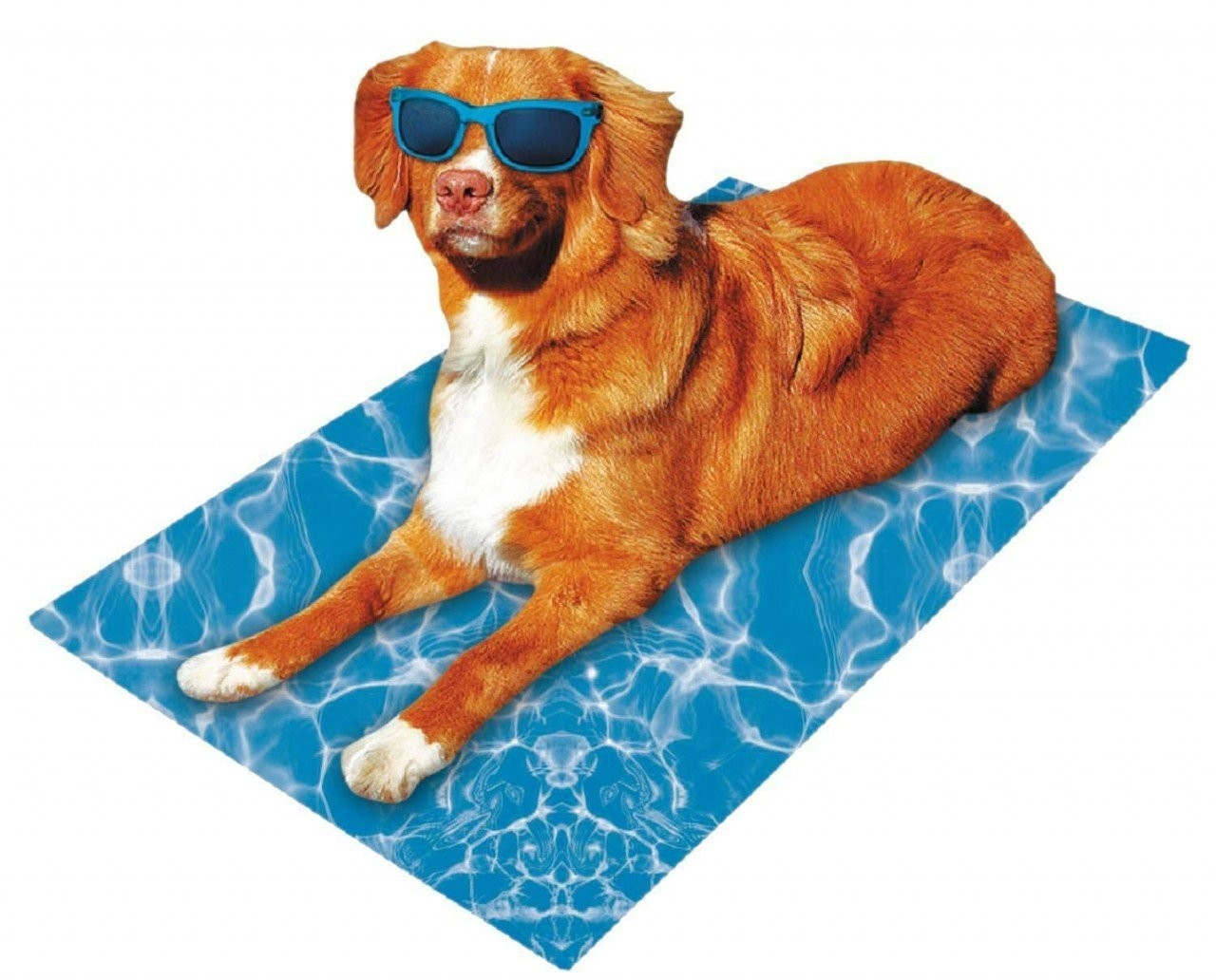 PETGARD Cooling Mat for Dogs Blue Waves