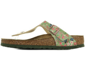 birkenstock gizeh meadow flowers khaki