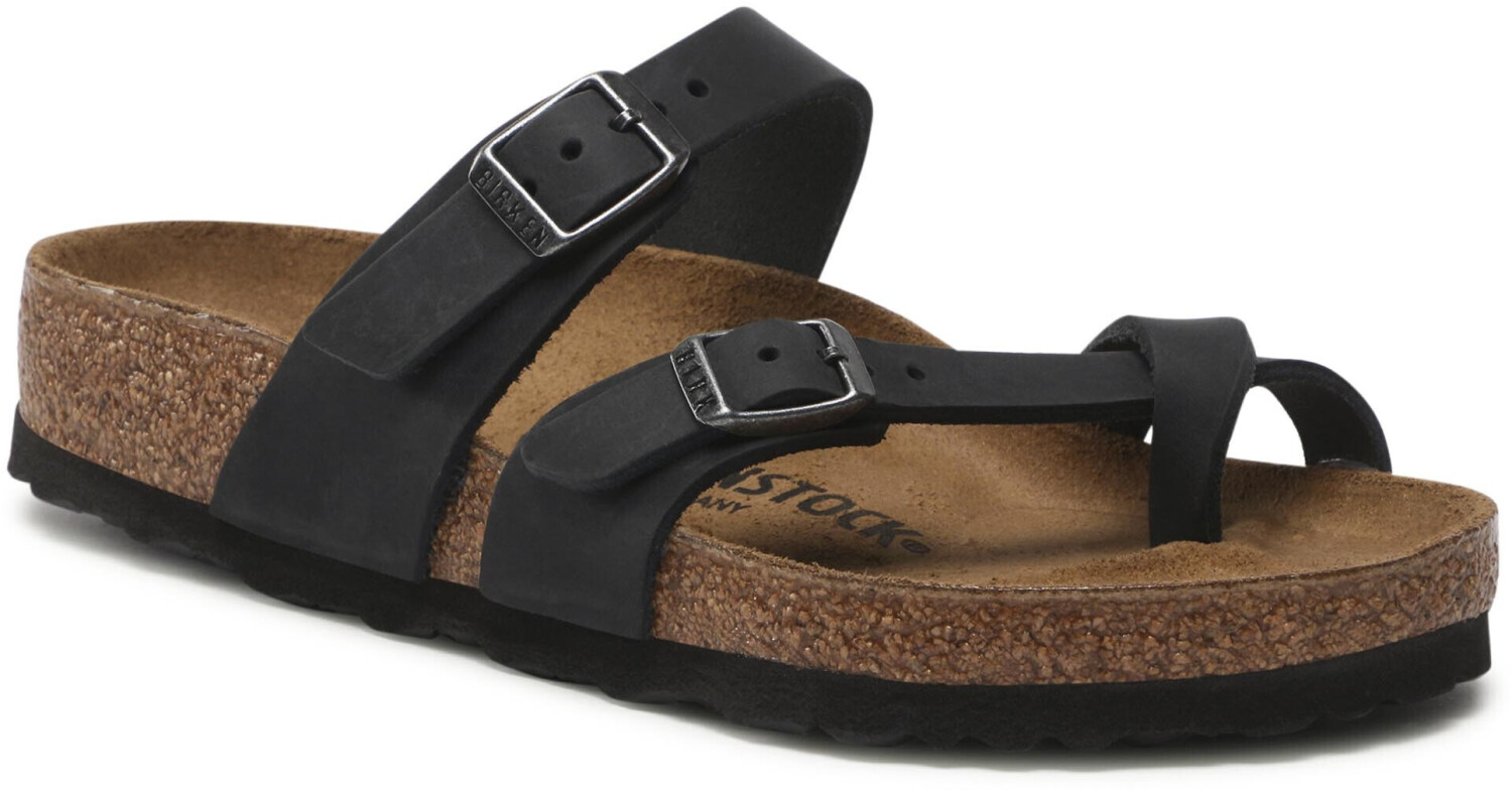 Buy Birkenstock Mayari Oiled Leather Black Regular from 75.40