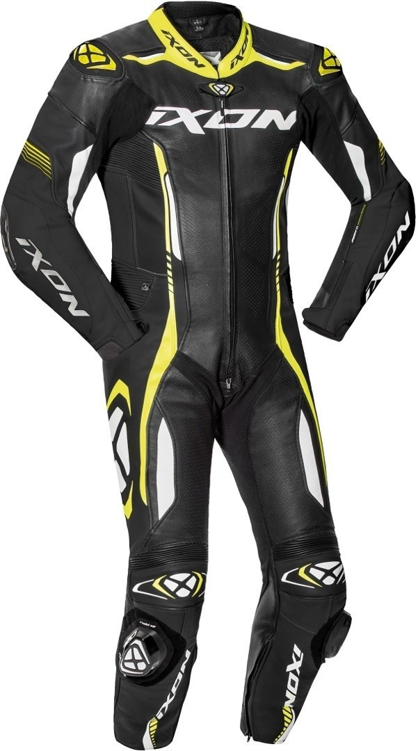 IXON Combinaison Vortex 2 noir/blanc/jaune fluo