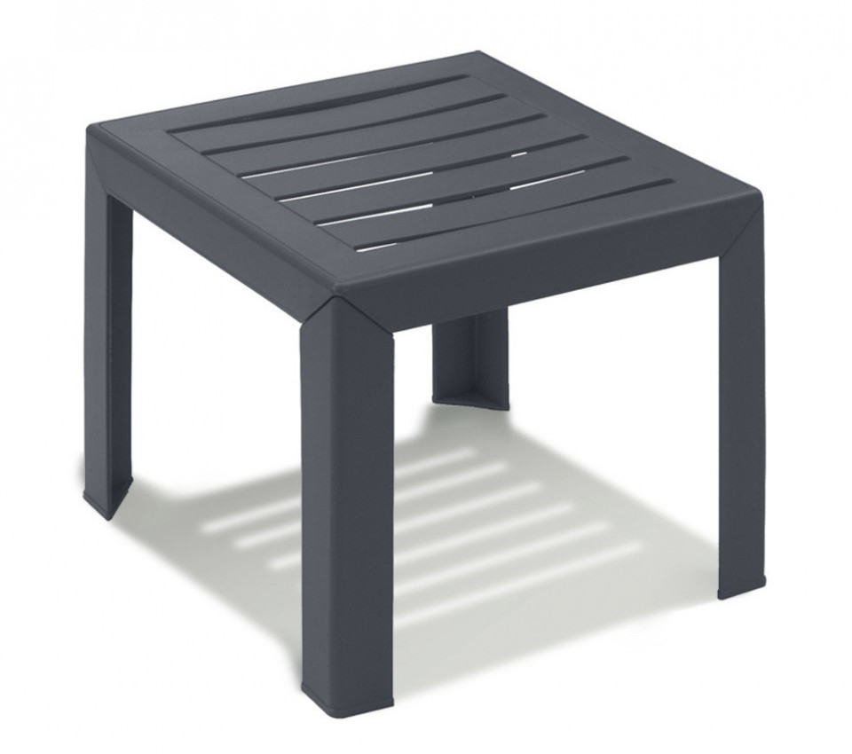 Grosfillex Table basse de jardin Miami anthracite (53001002)