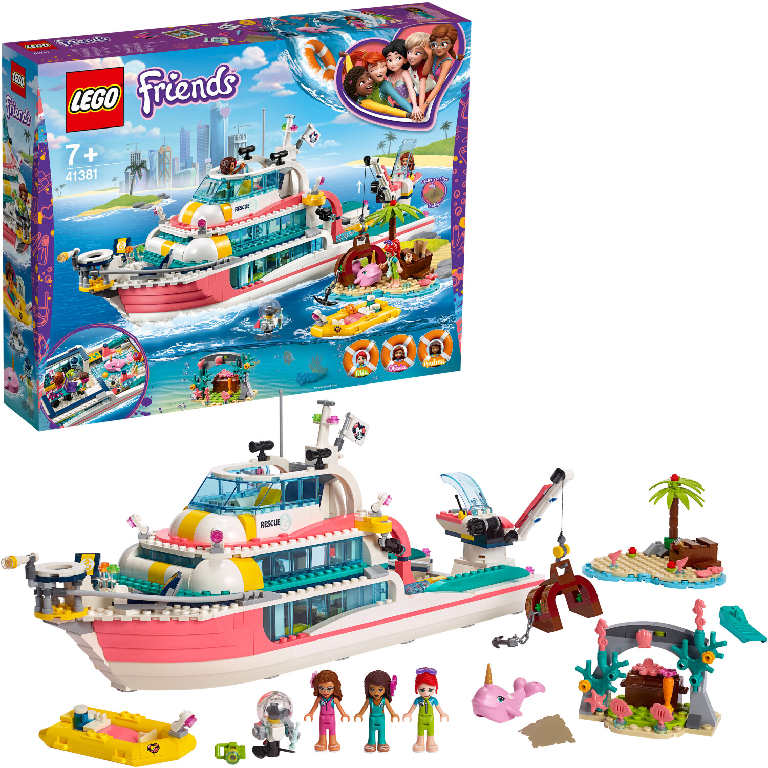lego friends barco de rescate