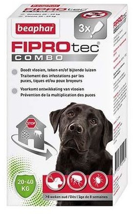 Beaphar Fiprotec Combo grand chien 3 pipettes