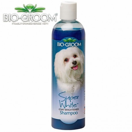 Bio-Groom Super White Shampoing pour chien pelage blanc ou clair 355 ml