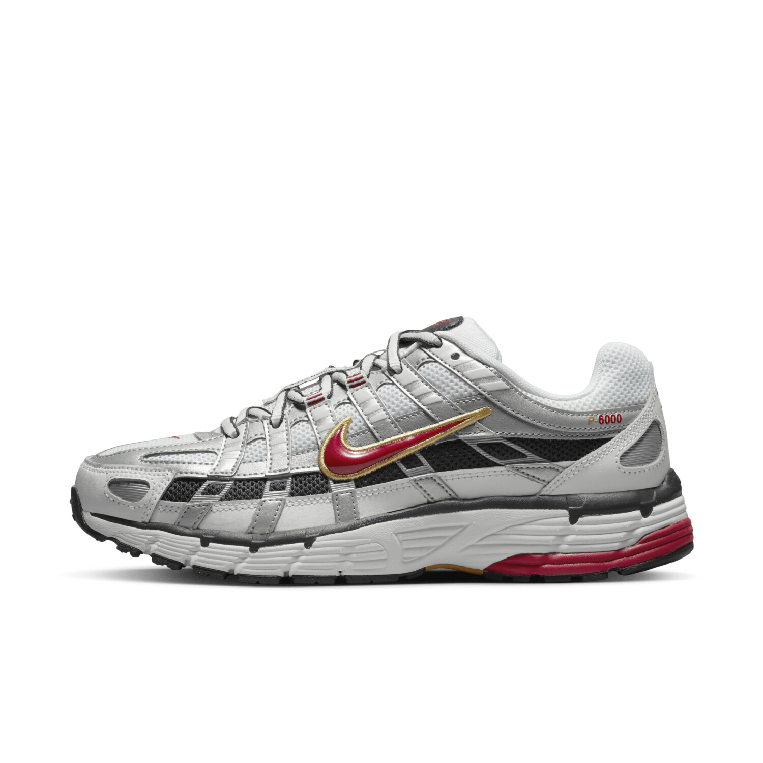 Nike P-6000 Women (BV1021-101) white/metallic platinum/dark charcoal/varsity red