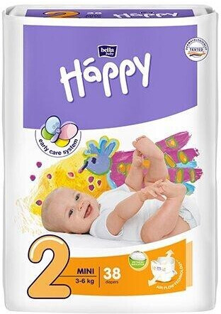 Bella Baby Happy Gr. 2 mini (3-6kg) 38 pcs.