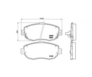 Brembo Bremsbeläge vorne für Lexus IS I SC Chaser Aristo Supra Mark (P 83 037)
